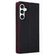 Pattintható tok a Samsung Galaxy A25 5G, Litchi Skin Grain, fekete