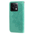 Pattintható tok a Xiaomi Redmi Note 13 Pro 5G, Mandala, zöld