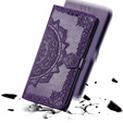 Pattintható tok a Infinix Hot 40i, Mandala, lila