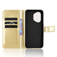 Pattintható tok a Honor 400 5G, Crazy Horse Wallet, arany