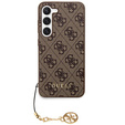 GUESS Telefontok a Samsung Galaxy A55, 4G Charms Collection Hardcase, barna