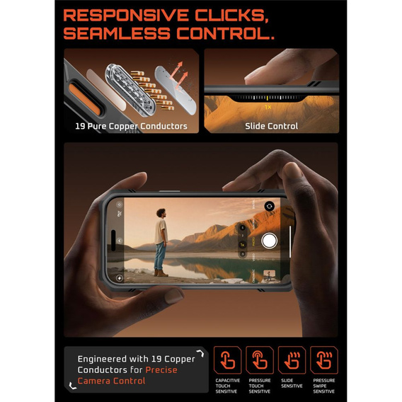 Supcase Unicorn Beetle Grip Mag tok MagSafe gyűrűvel iPhone 17 Pro készülékhez