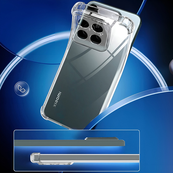 Telefontok a Xiaomi 14T Pro, Dropproof, átlátszó