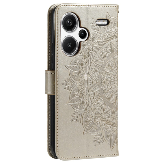 Pattintható tok a Xiaomi Redmi Note 13 Pro+, Mandala, arany
