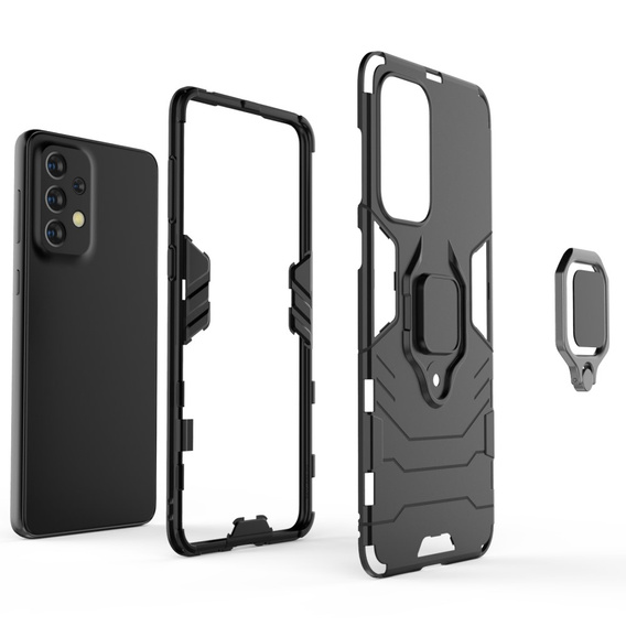 Telefontok a Samsung Galaxy A33 5G, Kickstand Ring, fekete