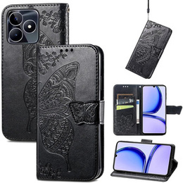 Pattintható tok a Realme Note 50, Butterfly, fekete