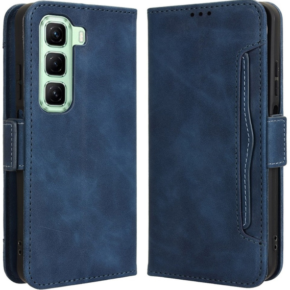 Pattintható tok a Infinix Hot 50 4G, Card Slot, sötétkék