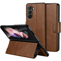 Pattintható tok a Samsung Galaxy Z Fold5 5G, Wallet, sötétkék