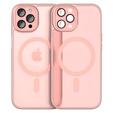 Tok iPhone 16 Pro-hoz, MagSafe, ERBORD Matt Case, rózsaszín + képernyőüveg