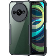 Tok Xiaomi Redmi A3, mágneses lemezzel, átlátszó / fekete