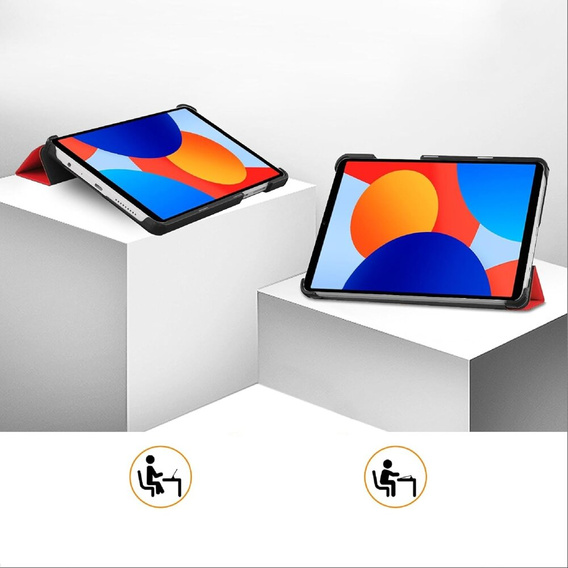 Tok Xiaomi Redmi Pad SE 8.7, Smartcase, piros