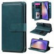 Flip tok Samsung Galaxy A55 5G, 10 Card Slots Wallet, zöld