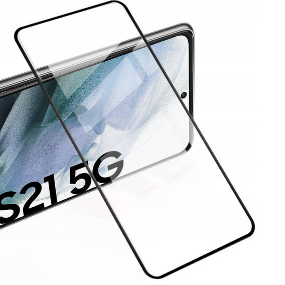 2x edzett üveg a Samsung Galaxy S21, ERBORD 3D teljes képernyő