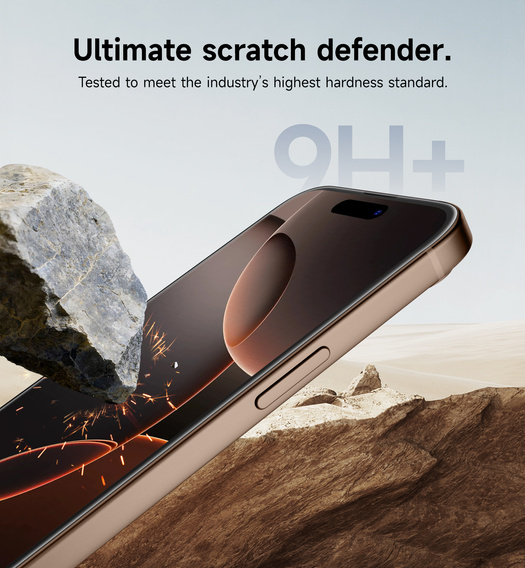 2x SURITCH edzett üveg iPhone 16 Pro Max készülékhez