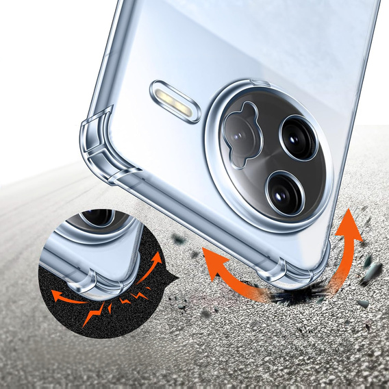 Telefontok a Xiaomi Poco F7 Ultra, Dropproof, átlátszó