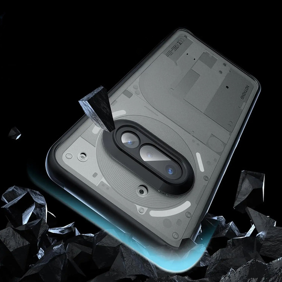 Telefontok a Nothing Phone 3A, Fusion Hybrid, átlátszó / fekete