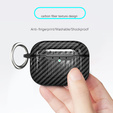 Szénszálas textúrájú TPU tok az AirPods Pro 3 készülékhez