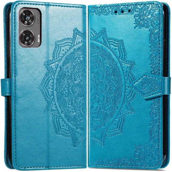 Pattintható tok a Motorola Moto G85, Mandala, kék