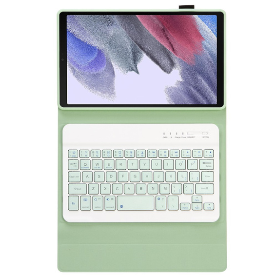 Tok + billentyűzet Samsung Galaxy Tab A7 Lite 8.7 T220 / 225, világoszöld