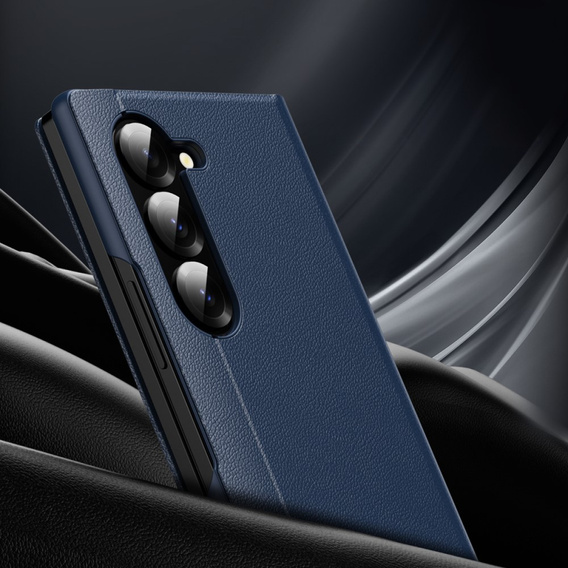 Flip tok Samsung Z Fold6 5G, Smart View Wallet, sötétkék