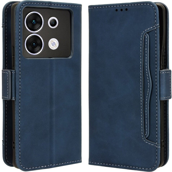 Pattintható tok a Infinix Zero 30 5G, Card Slot, sötétkék