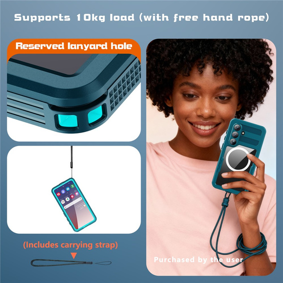 REDPEPPER vízálló tok Samsung Galaxy S26-hoz, kék