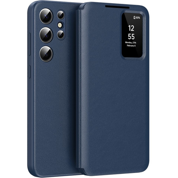 Flip tok Samsung Galaxy S25 Ultra, Smart View Wallet, kék