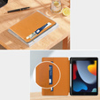 Tok iPad 10.2 2021 / 2020 / 2019, Business Card and Pen Slotl, barna