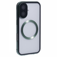Magnetic Dual Glass MagSafe tok iPhone 16, zöld