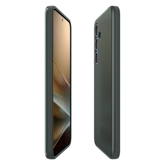 Spigen tok Samsung Galaxy S25 készülékhez, Thin Fit Mag, zöld + 9H edzett üveg