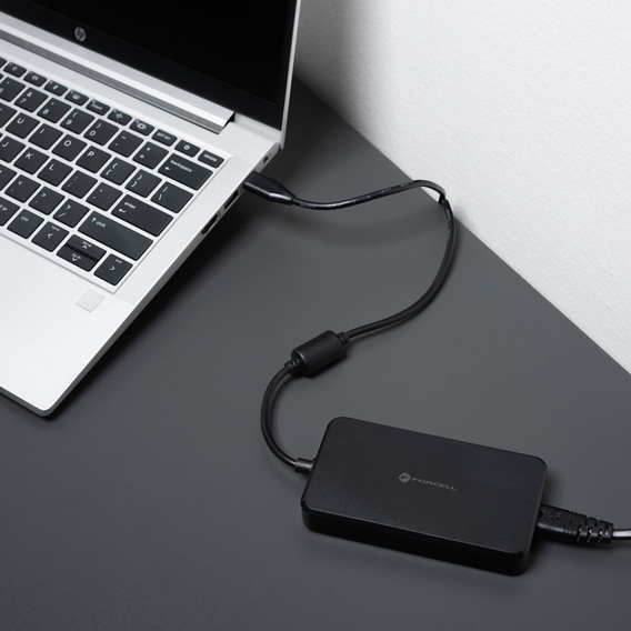 Forcell E856 USB-C 90W univerzális laptop tápegység cserélhető csatlakozókkal