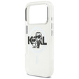 Karl Lagerfeld IML Glitter Karl és Choupette MagSafe tok iPhone 17 Pro készülékhez