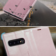 CASEME flip tok Samsung Galaxy S10+ Plus, Waxy Textured, rózsaszín