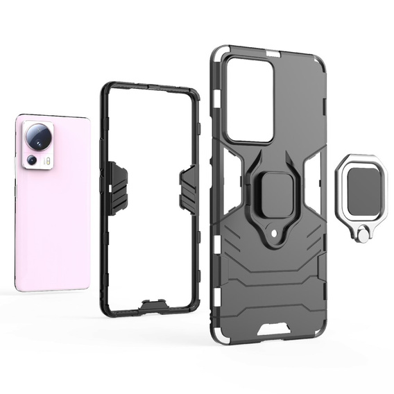 Telefontok a Xiaomi 13 Lite, Kickstand Ring, fekete