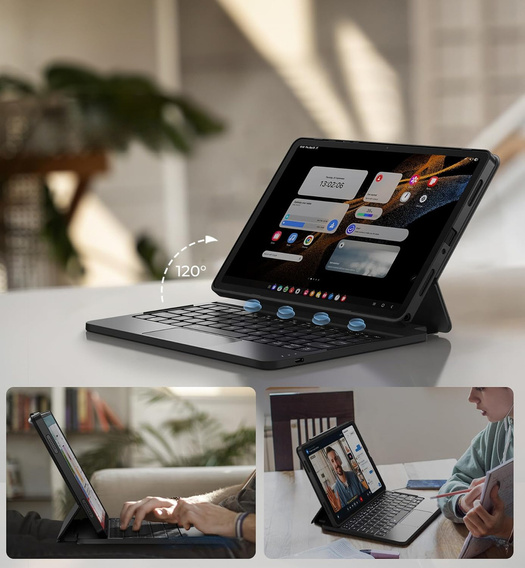 Dexnor mágneses tok billentyűzettel és érintőpaddal Samsung Galaxy Tab A9+ készülékhez