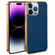 Telefontok a iPhone 14 Pro, Cowhide Leather, kék