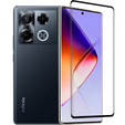 3D edzett üveg Infinix Note 40 Pro Plus készülékhez, fekete keret