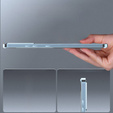 Kameravédő tok Samsung Galaxy S20 FE, CamShield MagSafe, átlátszó / kék