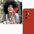 Telefontok a Samsung Galaxy M52 5G, Silicone Lite, piros