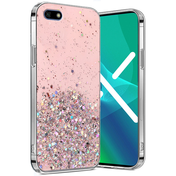 Telefontok a Huawei Y5 2018, Glittery, rózsaszín