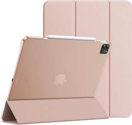 Tok iPad Pro 12.9" 2022/2021/2020 (6/5/4 gen.), Smart Pencil, tolltartóval, rózsaszín