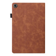 Tok Samsung Galaxy Tab A8 10.5 SM-X200 SM-X205, Classic, tolltartóval, barna