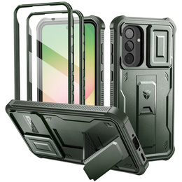 Páncélozott tok a Samsung Galaxy A56 5G, Dexnor Full Body (Two Frames), zöld