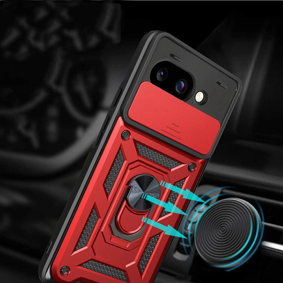 Telefontok a Google Pixel 9A, CamShield Slide, piros