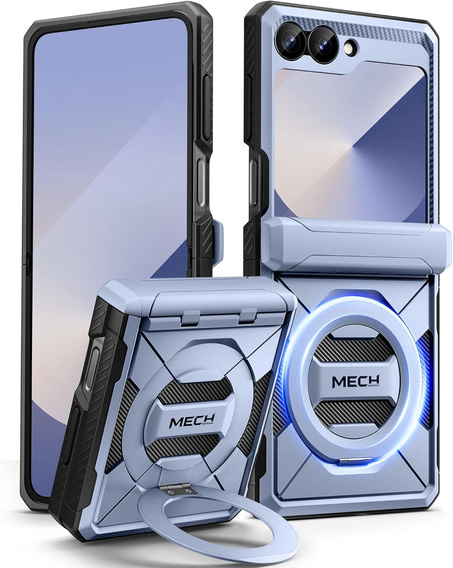 Tongate MECH tok MagSafe-val Samsung Galaxy Z Flip7 FE / Z Flip6, kék