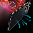 Tok Xiaomi Redmi Note 13 Pro+, Armor Bumper, lencsevédővel, fekete / piros