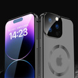 Magnetic Dual Glass MagSafe tok iPhone 15 Pro Max, fekete