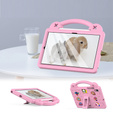 Gyermek tok Samsung Galaxy Tab S6 Lite 10.4 2020/2022 / Tab A7 2020 T500 / T505 / Tab S6 T860/T865, Cute Patterns, állvánnyal, rózsaszín
