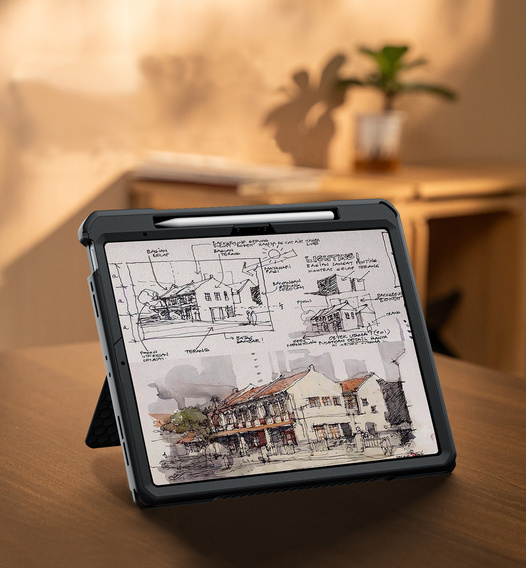 Dexnor 360° tok pánttal és tolltartóval iPad Air 13" 2025/2024 (7./6. generáció) készülékekhez