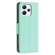 Pattintható tok a Xiaomi Redmi 12 4G, Wallet Litchi Magnet, zöld